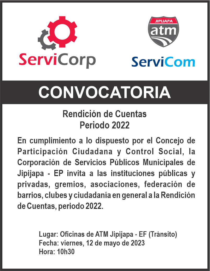 Convocatoria Rendición de Cuentas 2022